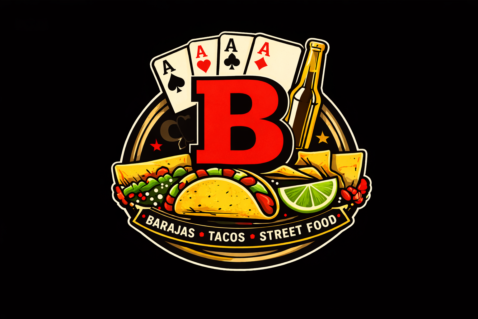 Barajas Tacos Street Food emblem